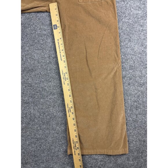 Self Contrast Pants Womens Medium Brown Corduroy Wide Leg High Rise Made USA - Picture 5 of 8